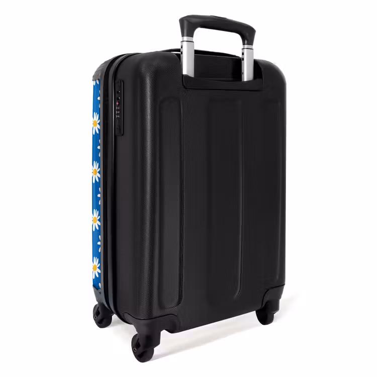 Valise - Motif floral vintage - Bleu — 3