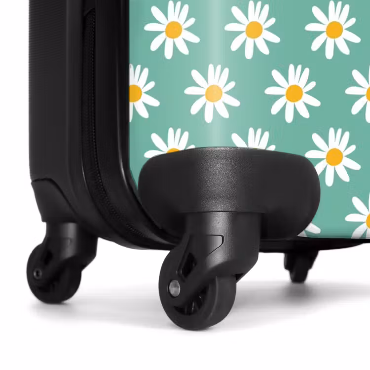 Valise - Motif floral vintage - Vert — 6