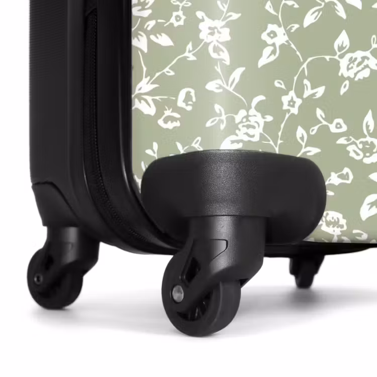Valise - Motif floral vintage - Vert clair — 6