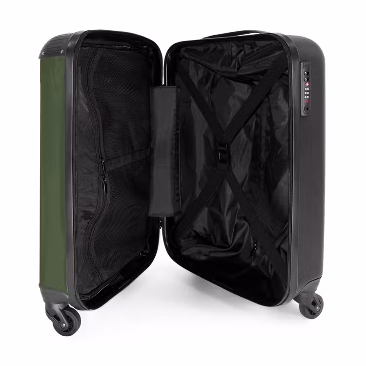 Valise - Palmiers - Palmiers sur fond vert olive — 4