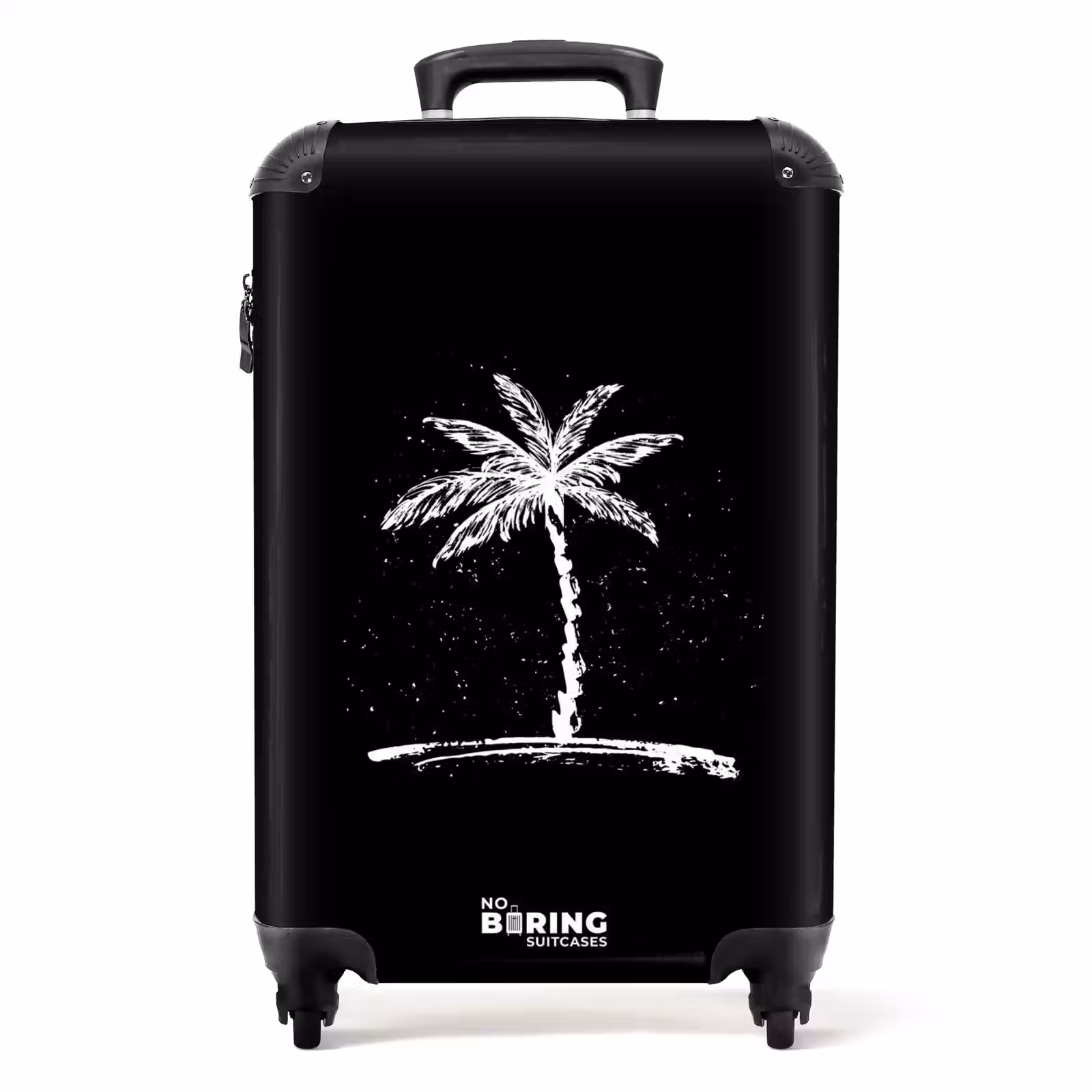 Valise - Palmiers - Palmier sur fond noir — 1