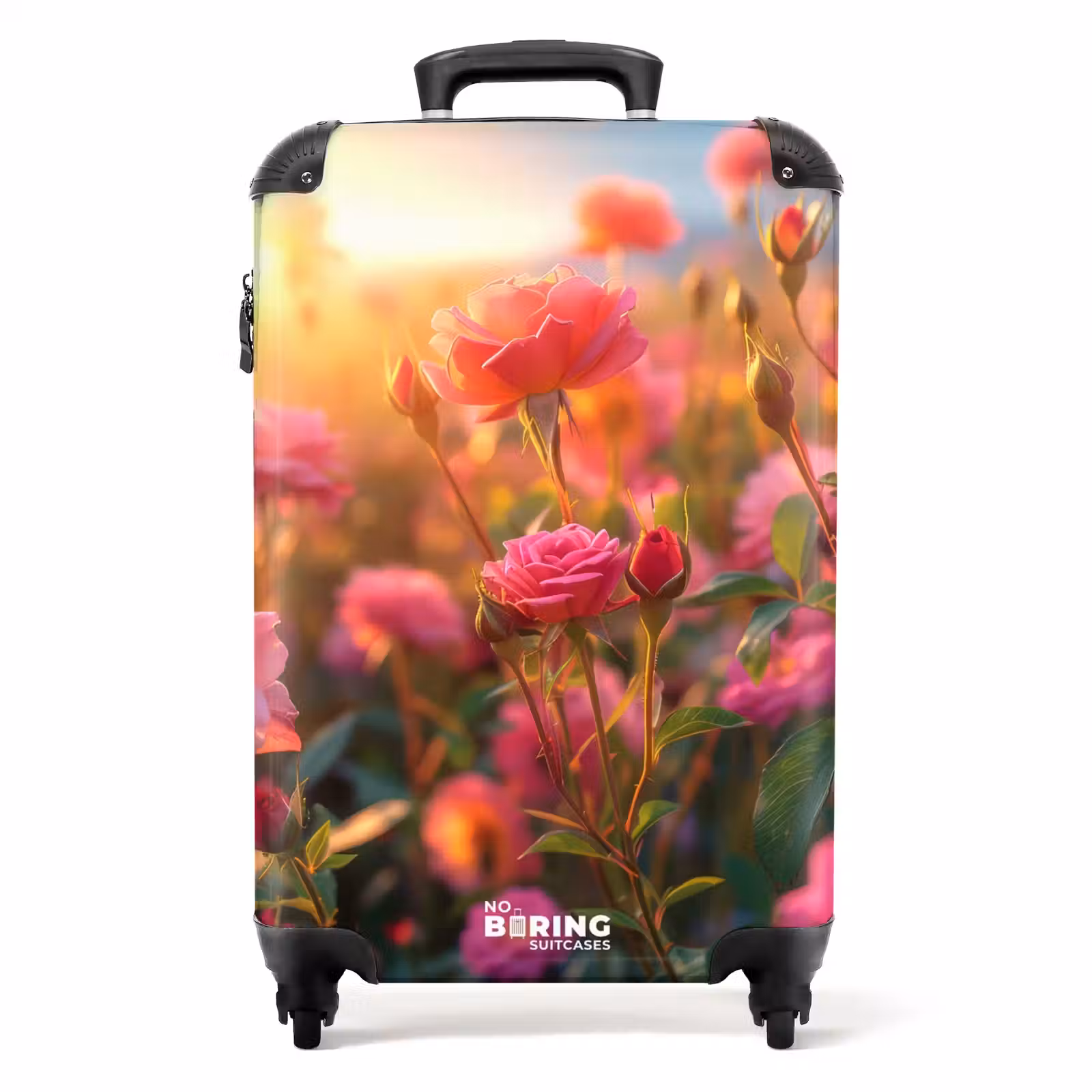 Valise - Roses roses au coucher du soleil. — 1
