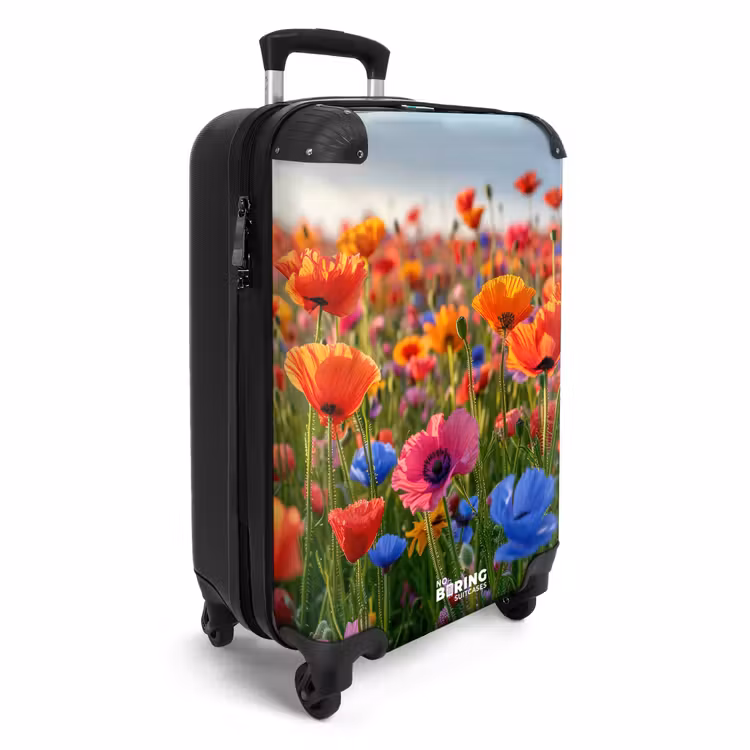 Valise - Champ de coquelicots colorés — 2