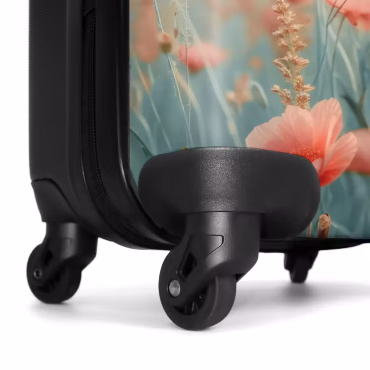 Valise - Champ de fleurs avec coquelicots roses — 6