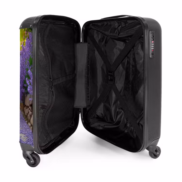 Valise - Chemin avec des buissons de lavande violette — 4