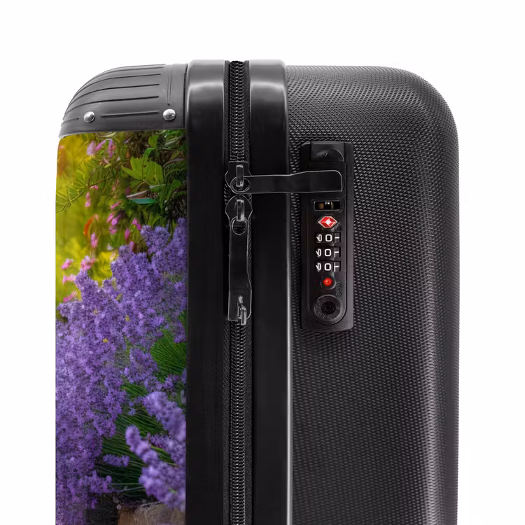 Valise - Chemin avec des buissons de lavande violette — 5