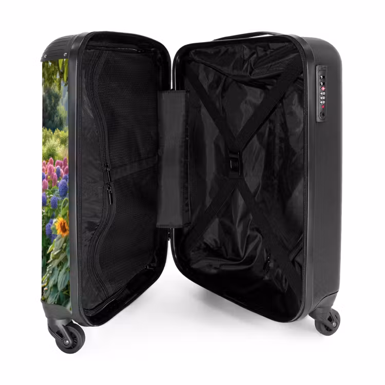 Valise - Chemin de jardin avec des fleurs — 4