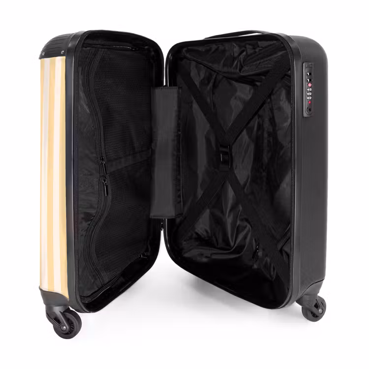 Valise - Citations - Salut ambre clair et blanc crème — 4