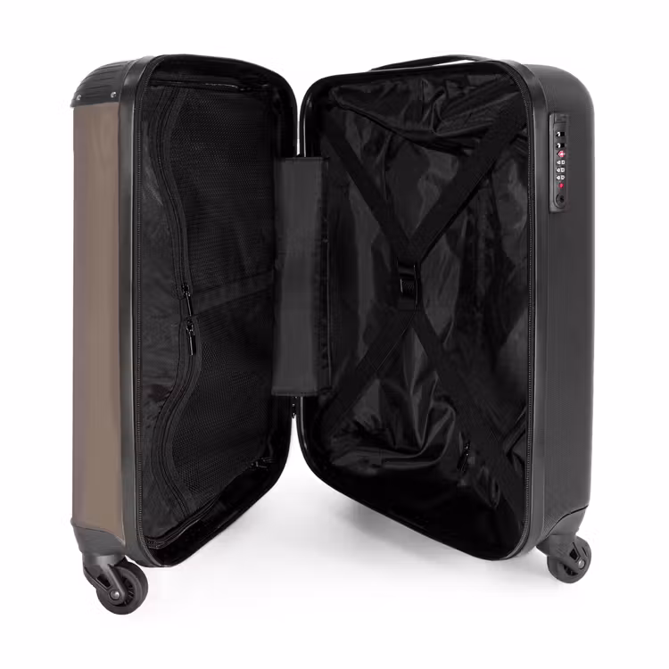 Valise - Minimal - Taupe avec bande noire — 4