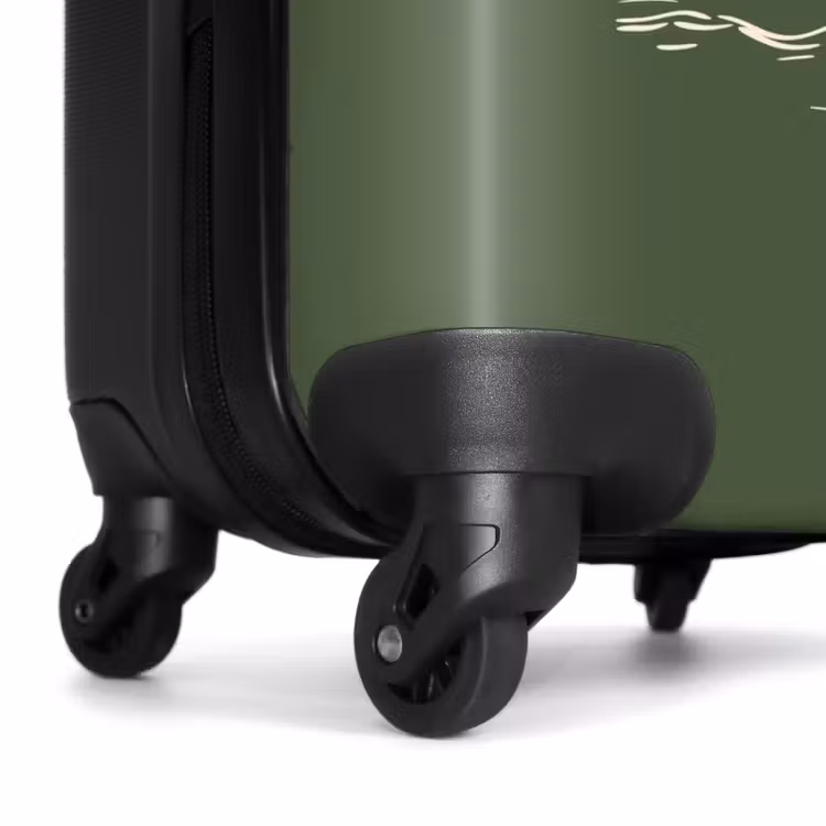 Valise - Palmiers - Île sur fond vert olive — 6