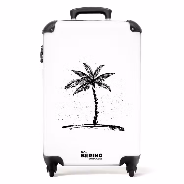 Valise - Palmiers - Palmier sur fond blanc — 1