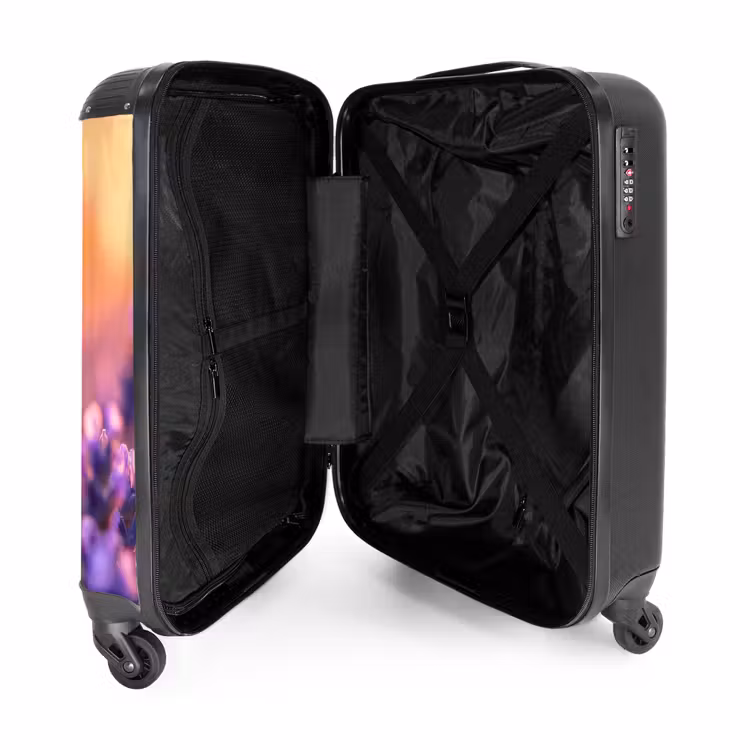 Valise - Papillon sur lavande pourpre — 4