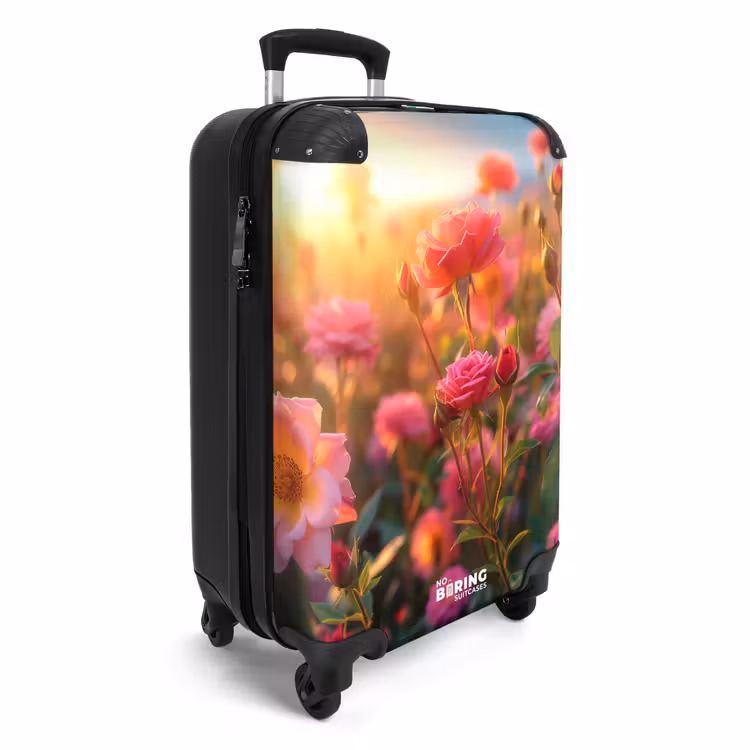 Valise - Roses roses au coucher du soleil. — 2