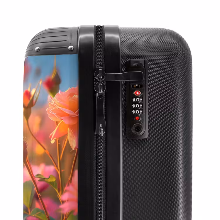 Valise - Roses roses au coucher du soleil. — 5