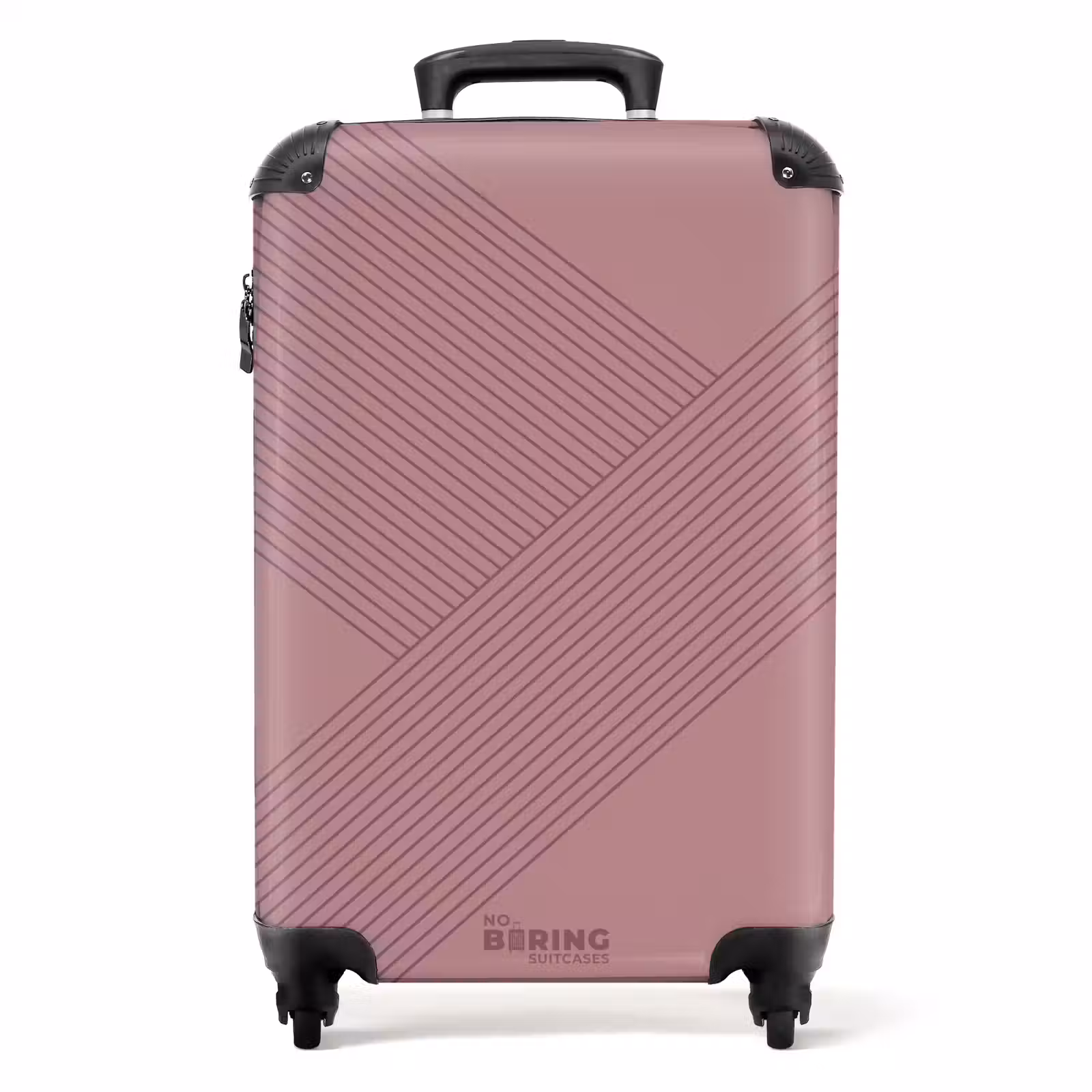 Valise - Minimal - Lignes entrecroisées sur bois de rose — 1