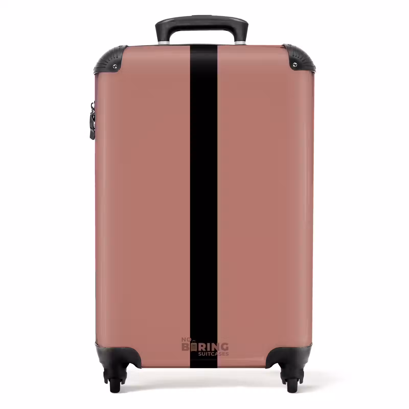 Valise - Minimal - Bois de rose avec une rayure noire — 1