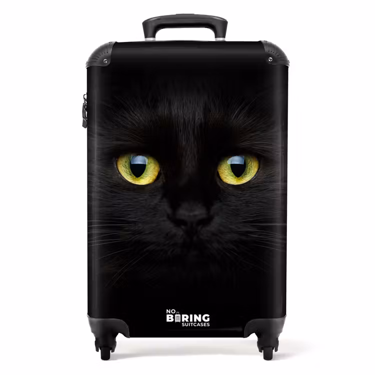 Valise - Chat noir aux yeux brillants — 1