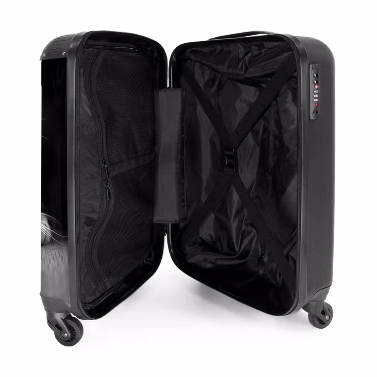 Valise - Chat noir et blanc aux yeux jaunes — 4