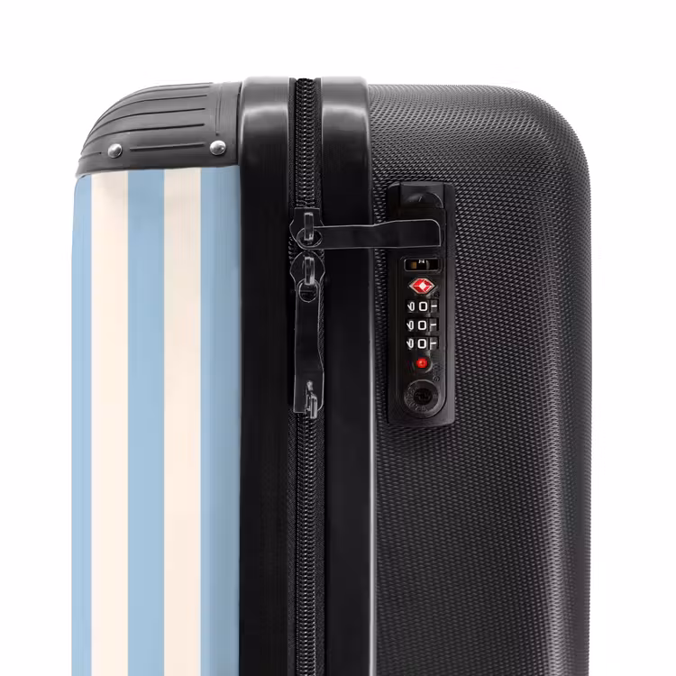 Valise - Citations - Hola bleu bébé et blanc crème — 5