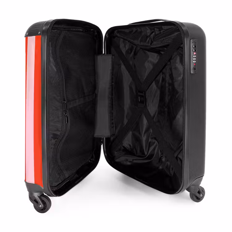 Valise - Citations - La dolce vita rouge tomate et rose fleuri — 4