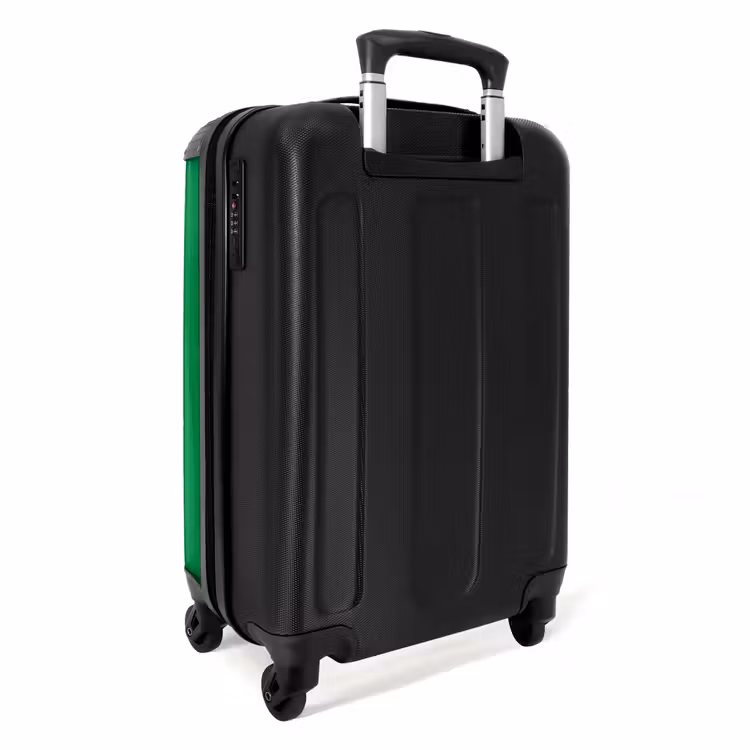 Valise - Citations - Que sera sera vert émeraude et rose fuchsia — 3