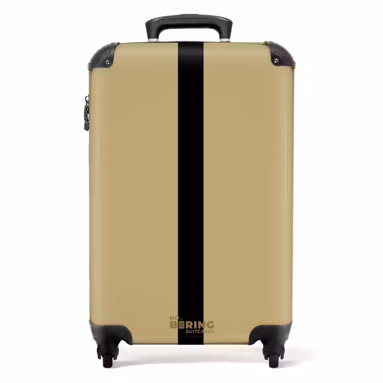 Valise - Minimal - Doré avec une bande noire — 1