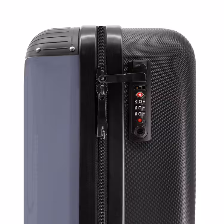Valise - Minimal - Gris-bleu avec une bande noire — 5