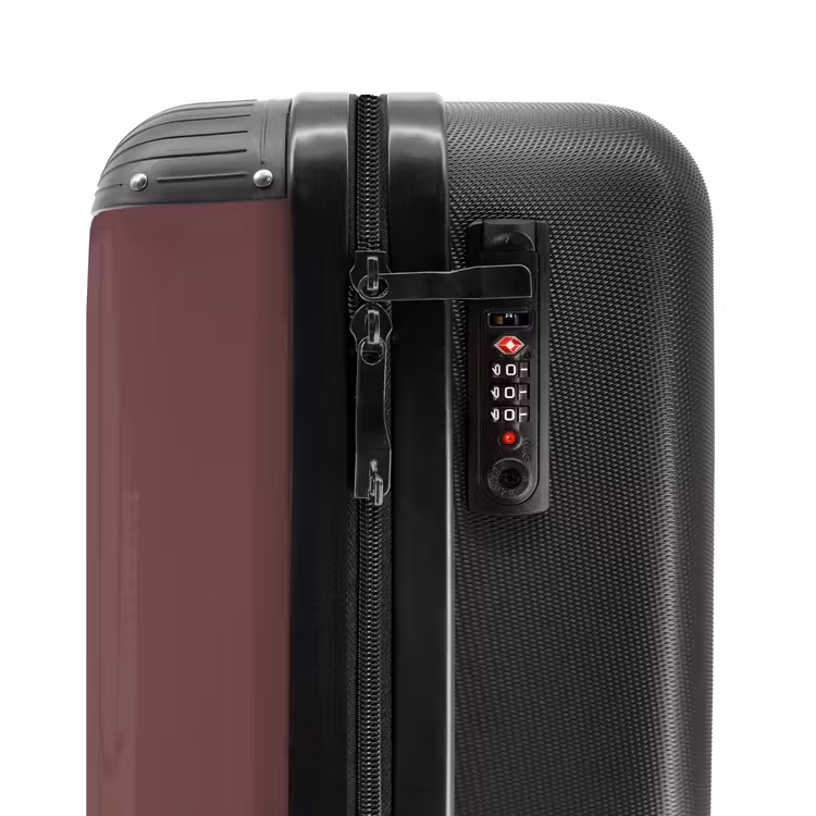 Valise - Minimal - Marron avec une rayure noire — 5