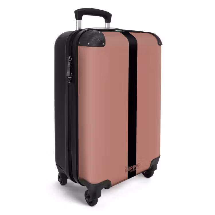 Valise - Minimal - Bois de rose avec une rayure noire — 2