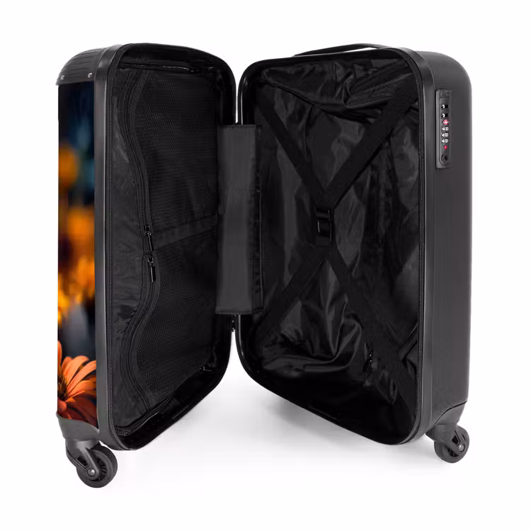 Valise - Papillon sur des fleurs colorées — 4