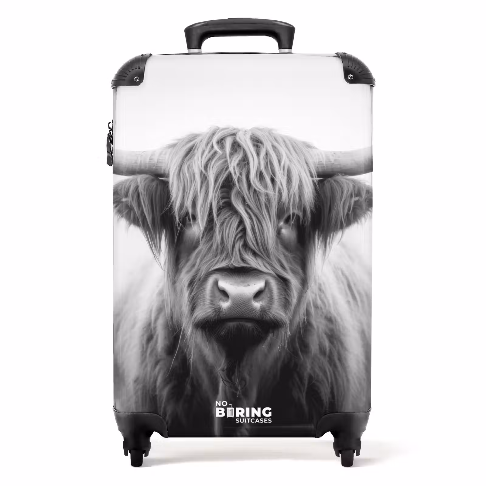 Valise - Highlander écossais en noir et blanc — 1