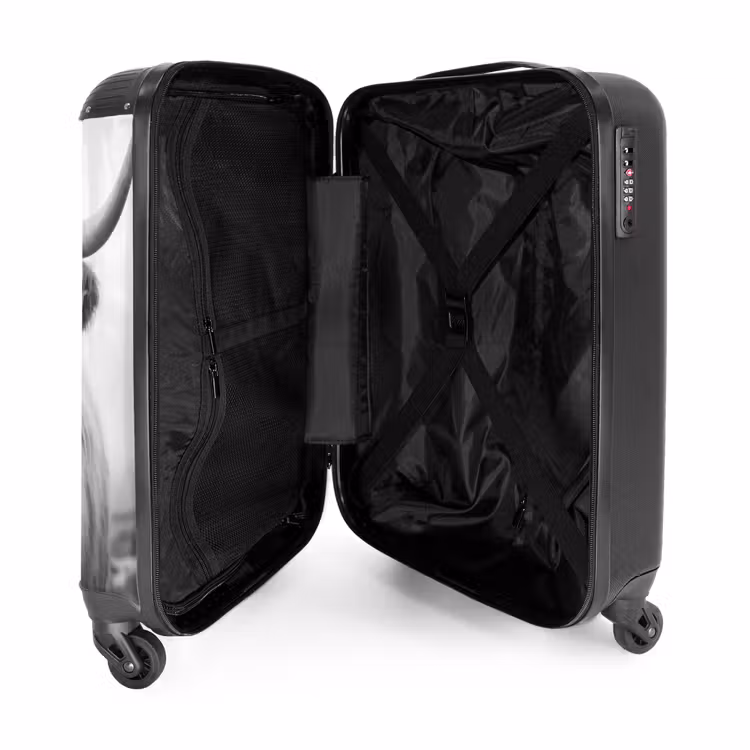Valise - Highlander écossais en noir et blanc — 4
