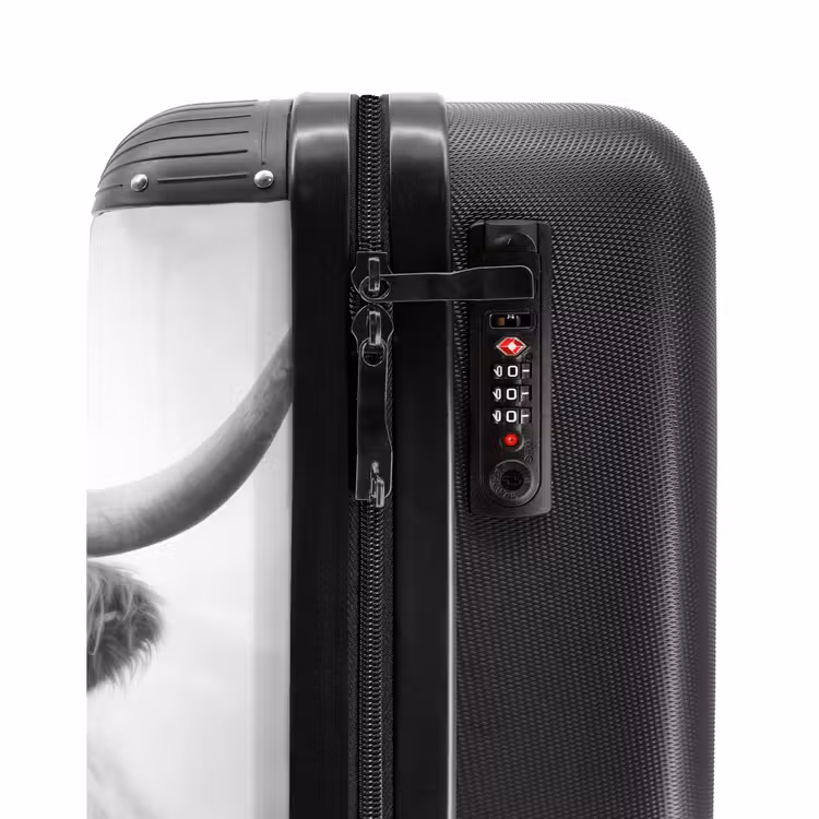 Valise - Highlander écossais en noir et blanc — 5