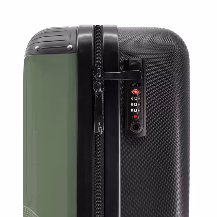 Valise - Minimal - Vert grisâtre avec des vagues — 5