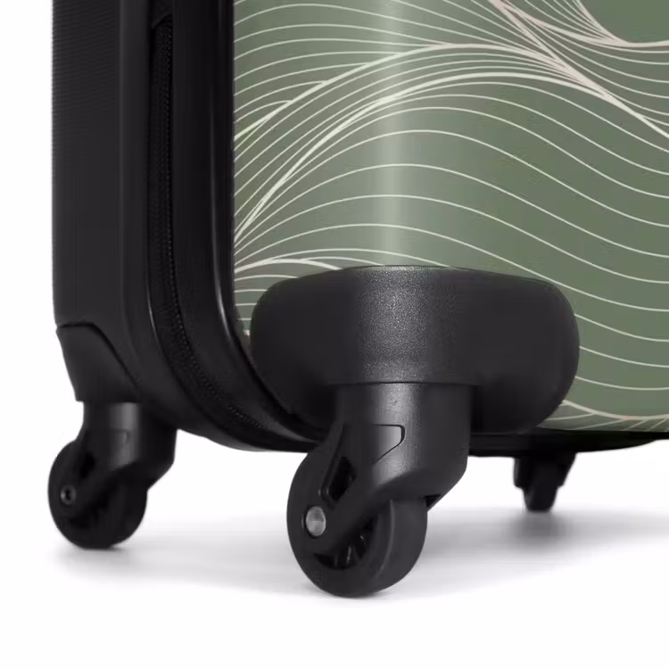Valise - Minimal - Vert grisâtre avec des vagues — 6