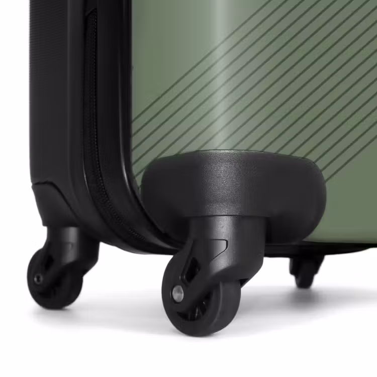 Valise - Minimal - Lignes qui se croisent sur fond gris-vert — 6
