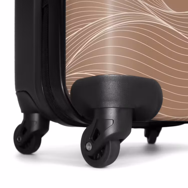 Valise - Minimal - Brun chaud avec des ondulations — 6