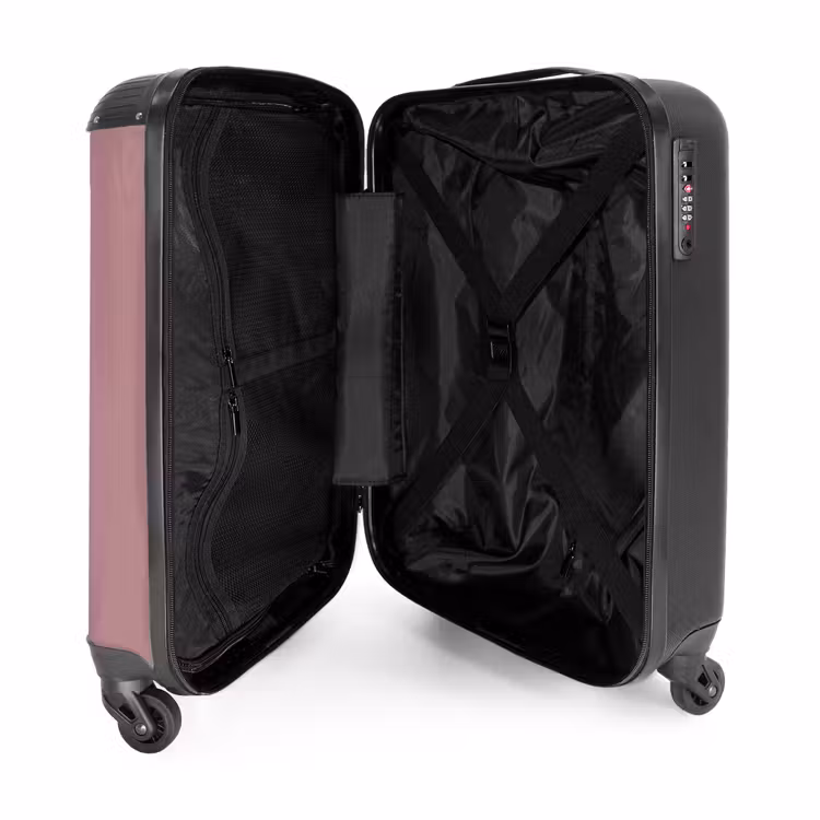 Valise - Minimal - Rose pâle avec une rayure noire — 4