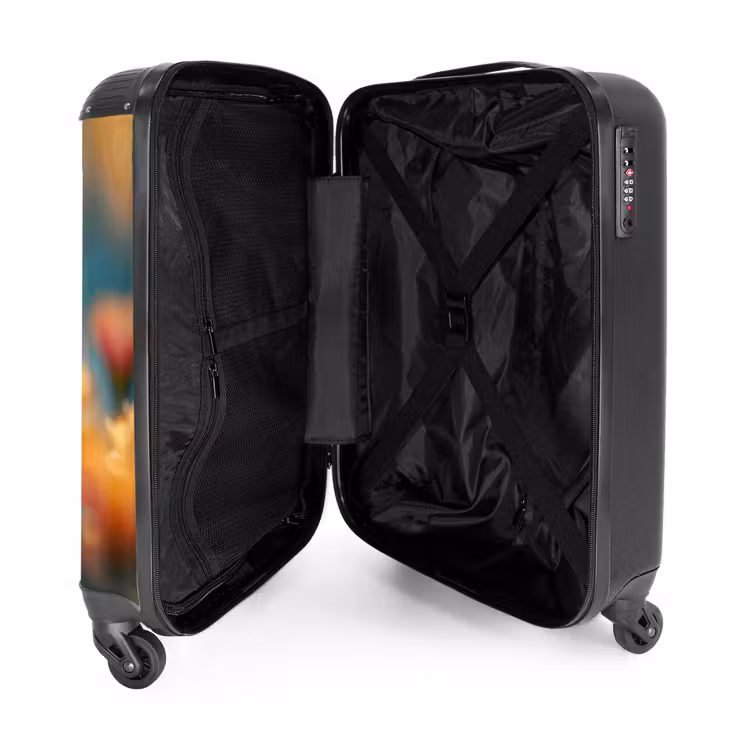 Valise - Papillon sur une fleur rose — 4