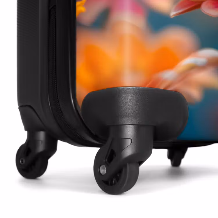 Valise - Papillon sur une fleur rose — 6