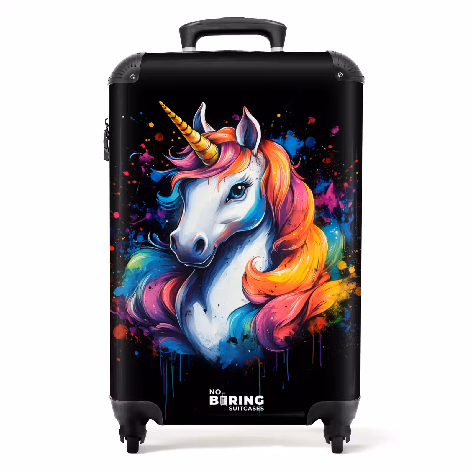 Valise - Licorne avec graffitis colorés — 1