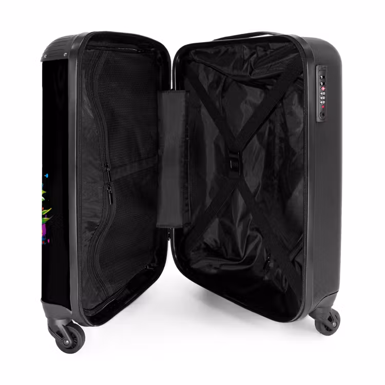 Valise - Canard avec fleurs tropicales — 4