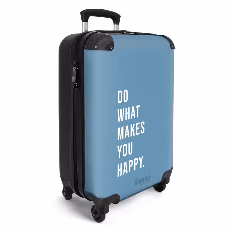 Valise - Citations - Faites ce qui vous rend heureux air bleu — 2