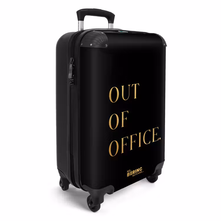 Valise - Citations - Hors bureau - Or - Vacances - Noir — 2
