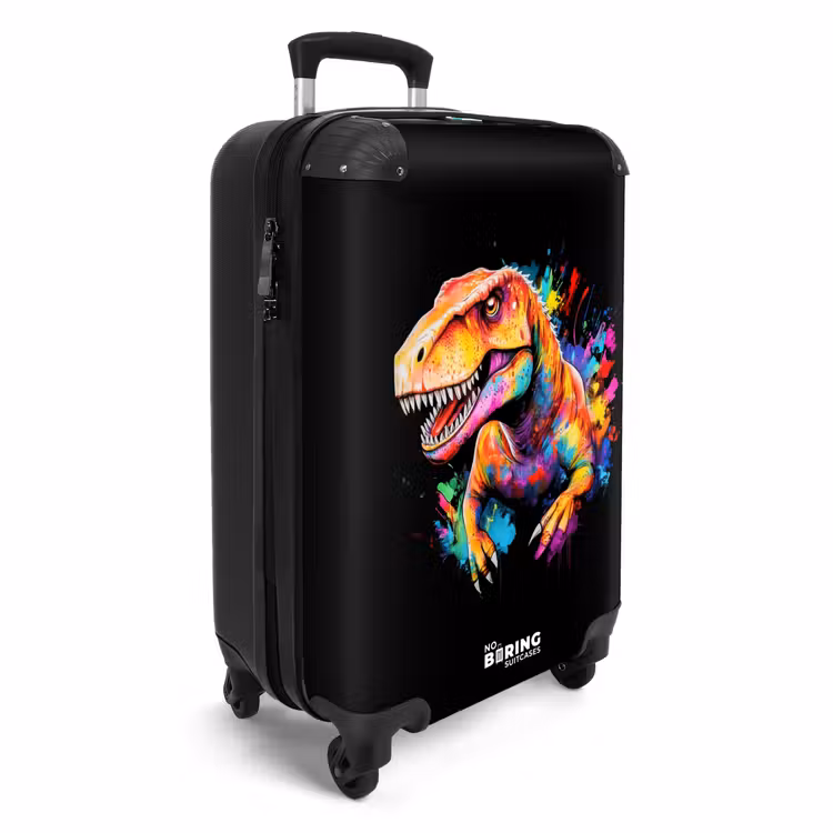 Valise - Dinosaure avec graffitis colorés — 2