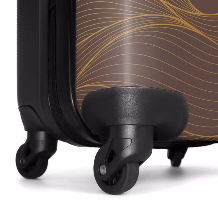 Valise - Minimal - Brun foncé avec des reflets dorés — 6