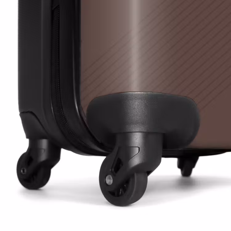 Valise - Minimal - Lignes entrecroisées sur fond chocolat — 6