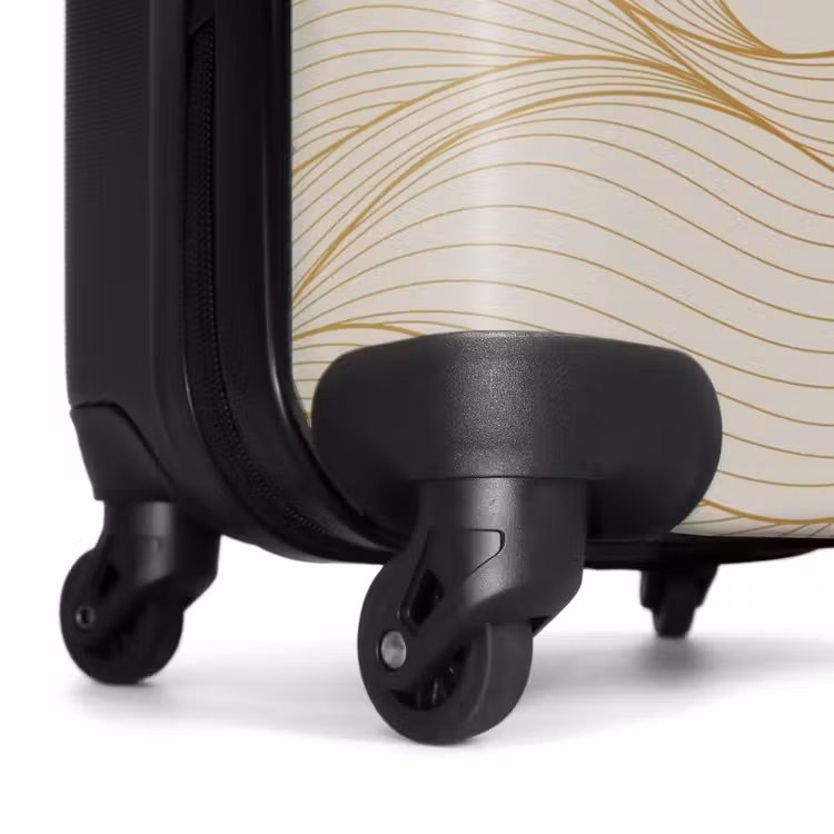Valise - Minimal - Beige clair avec rayures dorées — 6