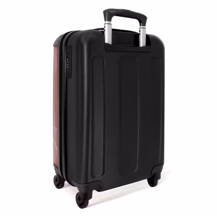 Valise - Minimal - Bois de rose avec vagues — 3