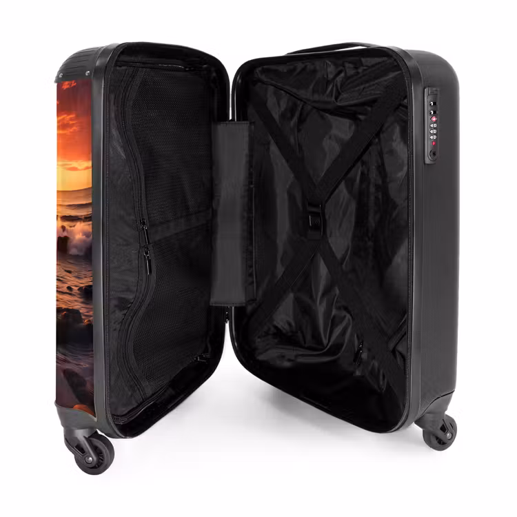 Valise - Plage rocheuse au coucher du soleil — 4